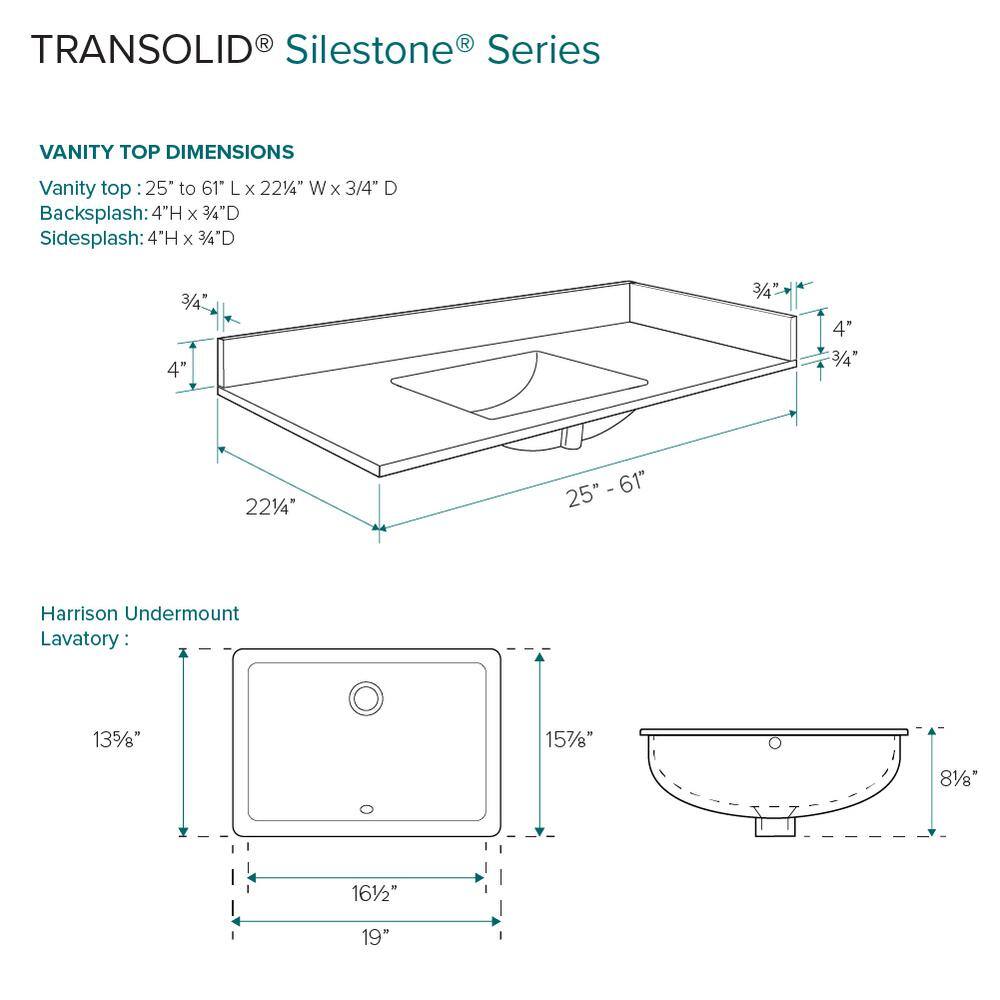 49'' Statuario Quartz Vanity Top with Undermount Sink
