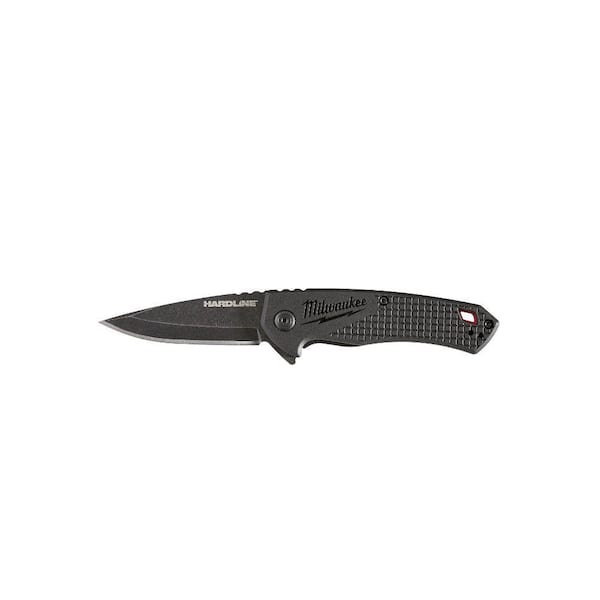 Milwaukee 2.5 in. Hardline D2 Steel Smooth Blade Pocket Folding Knife