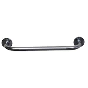 18 in. x 1 in. Steel Knurled Grab Bar in Silver