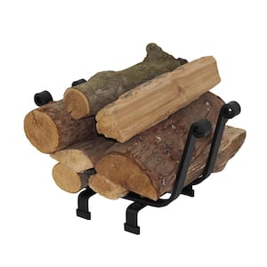 Handcrafted Premier Indoor/Outdoor Basket Firewood Rack Black