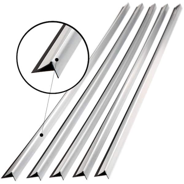 5-Pack Sale Today Only CGSignLab Stripes White Premium Brushed Aluminum Sign 27x18 