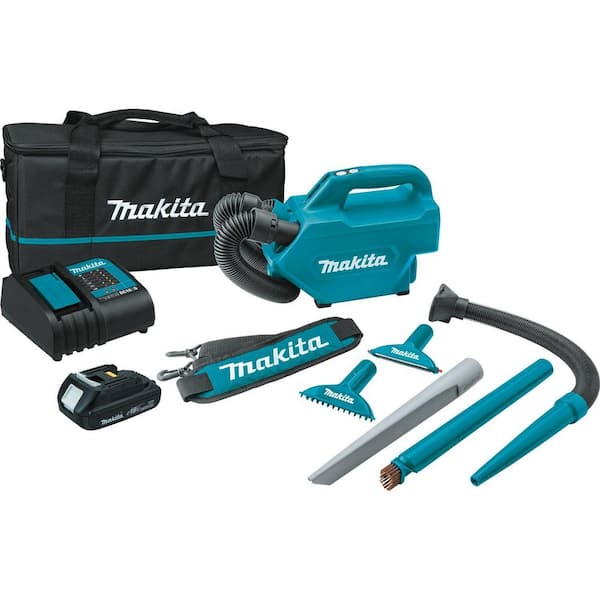 Makita 18V LXT Lithium-Ion Compact Handheld Canister Vacuum Kit, 1.5Ah