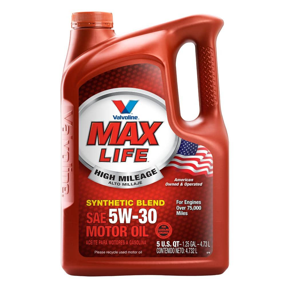 Valvoline 5 Qt 5W 30 MaxLife High Mileage Motor Oil 782256 The Home 