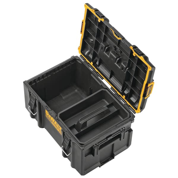 TOUGHSYSTEM 2.0 22 in. Small Tool Box, 21.8 in. Tool Box and 10-Compartment  Deep Small Parts Organizer