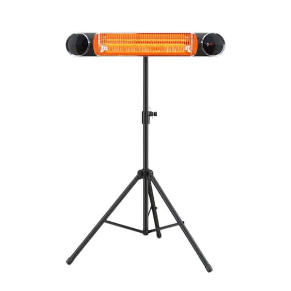 1,500-Watt Electric Tripod Heater Wall and Ceiling Mounted Heater with 3 Power Settings for Patio Outdoor Indoor