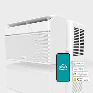 8,000 BTU 115-Volt U+ Shaped Smart Inverter Window Air Conditioner Wi-Fi, for up to 350 sq. ft.