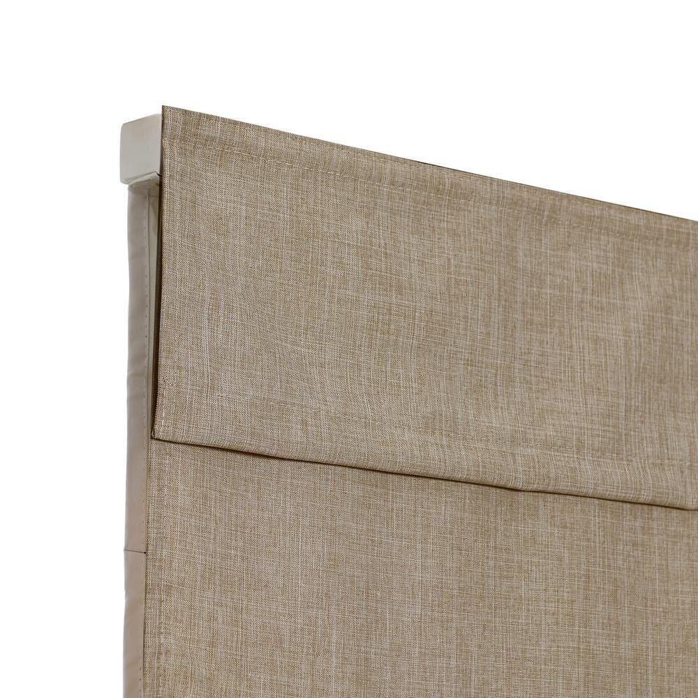 23-Inch Linen Cordless Blackout Fabric Roman Shades
