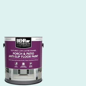 1 gal. #500A-1 Glacier Bay Textured Low-Lustre Enamel Interior/Exterior Porch and Patio Anti-Slip Floor Paint