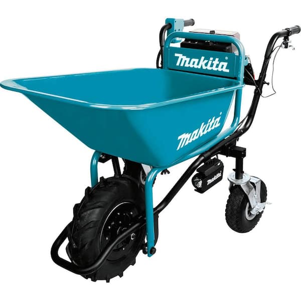 Makita 18-Volt X2 LXT Lithium-Ion Brushless Cordless Power-Assisted Wheelbarrow (Tool-Only) with Steel Bucket