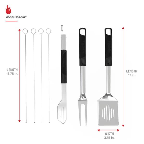 Nexgrill 7 Piece Stainless Steel Grilling Set 530-0077 - The Home