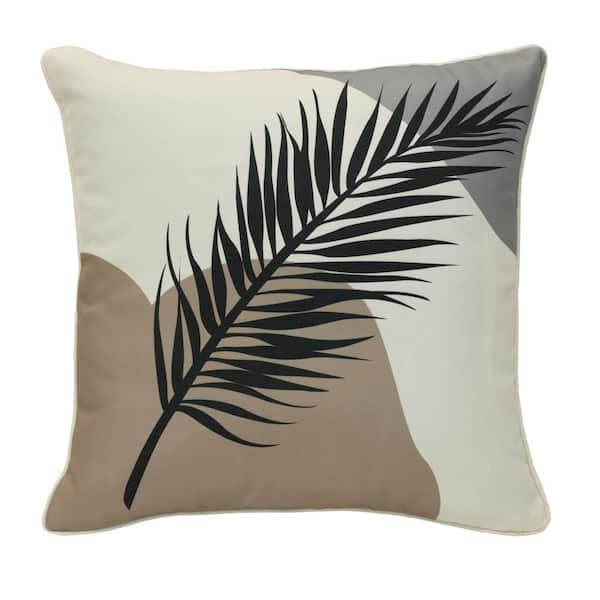 OUTDOOR DECOR BY COMMONWEALTH Ebony Outdoor Pillow Throw Pillow in Multi 18 x 18 - Includes 1-Throw Pillow