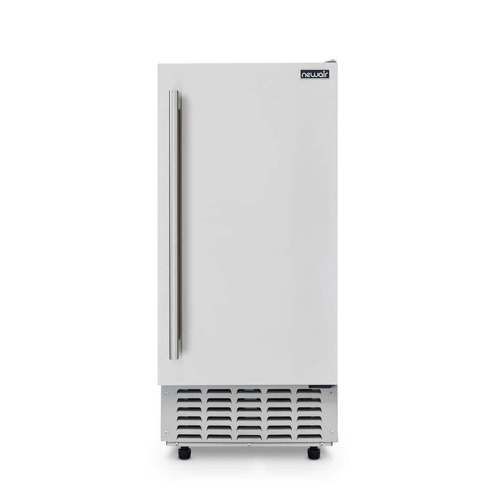 15 in. 66 lbs. Undercounter Nugget Ice Maker in Stainless Steel