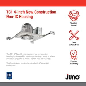 Contractor Select 4 in. Non-IC Rated New Construction Recessed Housing