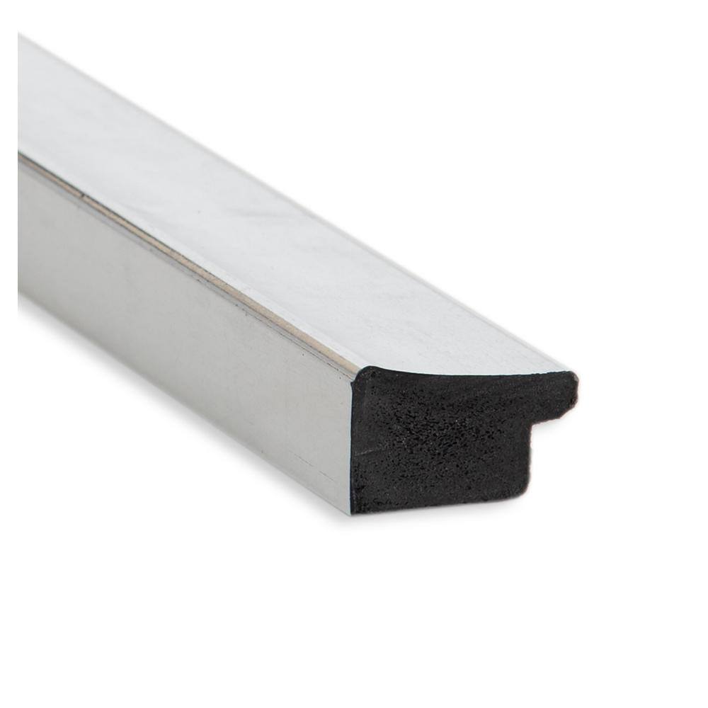 Glossy Silver Polystyrene Rectangular Wall Picture Frame