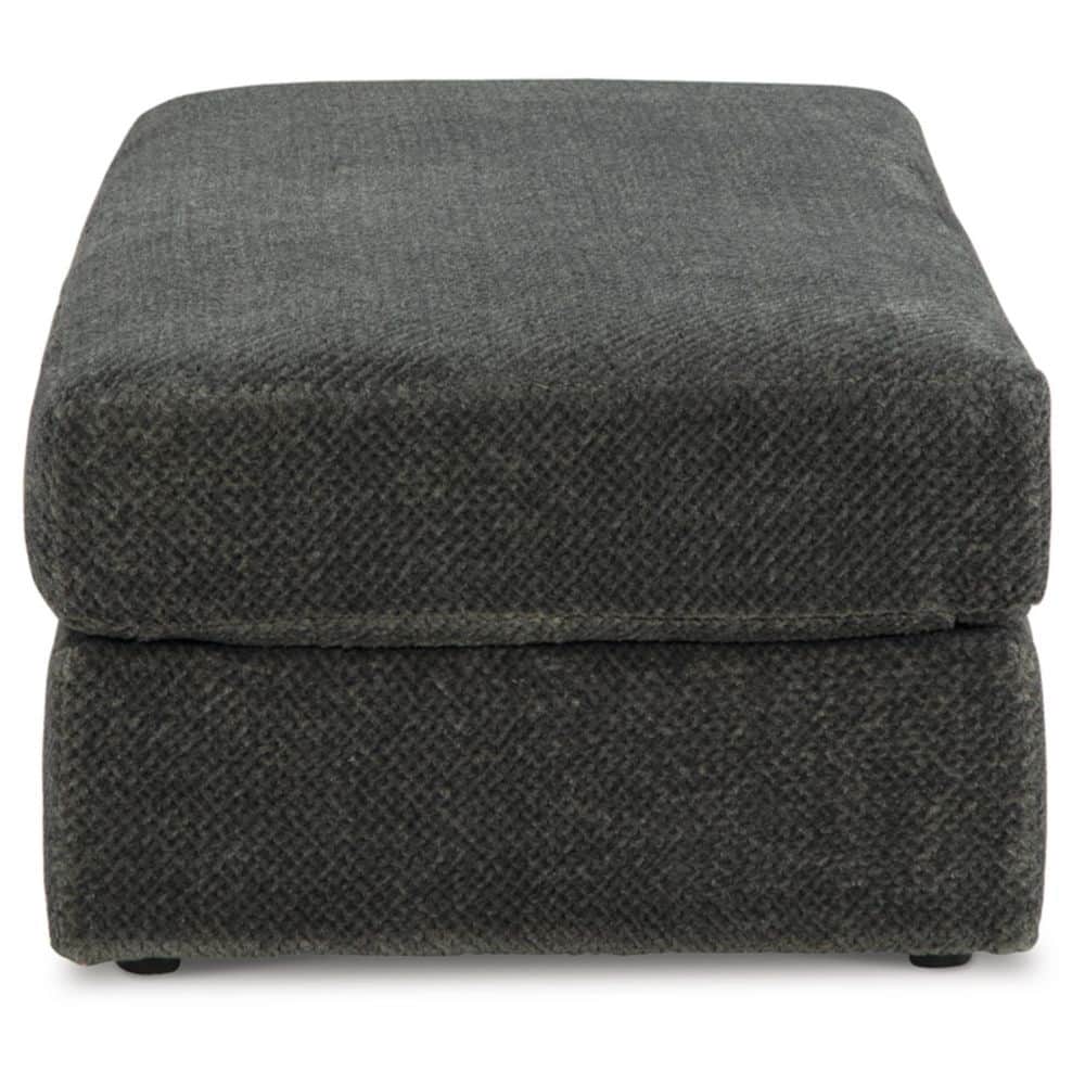 Karinne Black Polyester Oversized Accent Ottoman