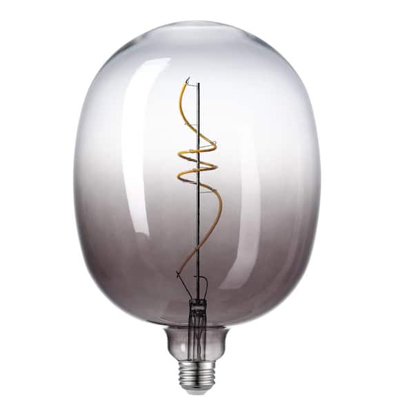 Op de grond Toegepast zwaan Globe Electric 25 Watt Equivalent Luxe Dimmable Spiral Filament Vintage  Edison LED Light Bulb, Warm Amber Light 35654 - The Home Depot