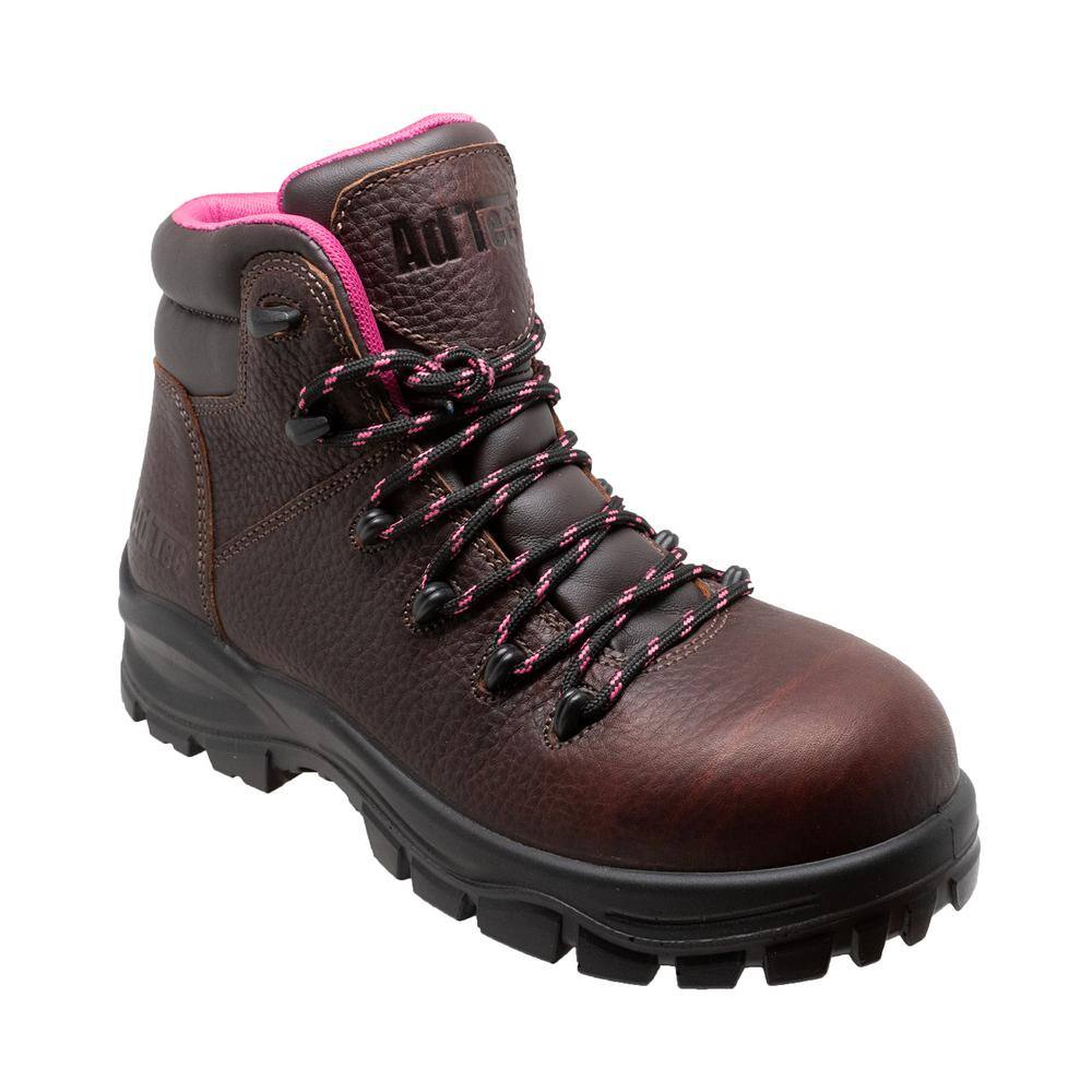 Women's 6 in. Waterproof Work Boots - Cap Toe - Brown - Size 8.5 (M) price history on PriceWatchPro