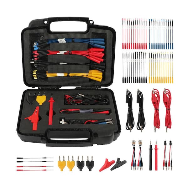 68-Piece Multimeter Leads Kit Test Probes with Alligator Clips Banana Plug Adapters 1000-Volt 32A Automotive Repair