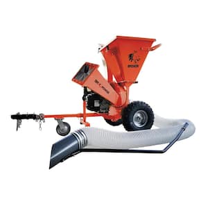 Reconditioned 3 in. 7 HP Kohler Engine Direct Drive 3-in-1 Chipper Shredder Vacuum Mulcher Kit with Trailer Hitch