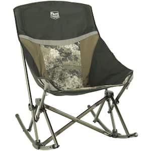 Outfitter Lodge Hard Arm XL Camo Steel Folding Rocker Chair