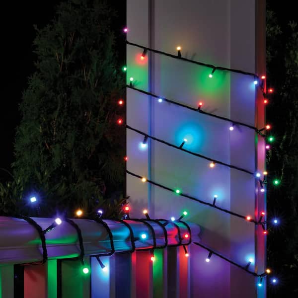 100-Light 40 ft. Indoor/Outdoor Plug-In Integrated LED RGB Color Changing Novelty String Light Powered by Hubspace