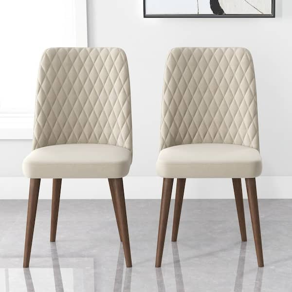 Quilted velvet 2025 dining chairs