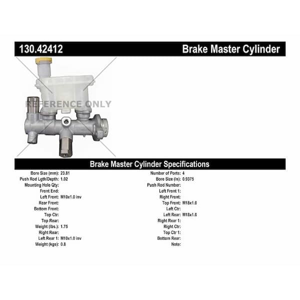 Centric Parts Brake Master Cylinder 2002-2006 Nissan Altima 2.5L 3.5L