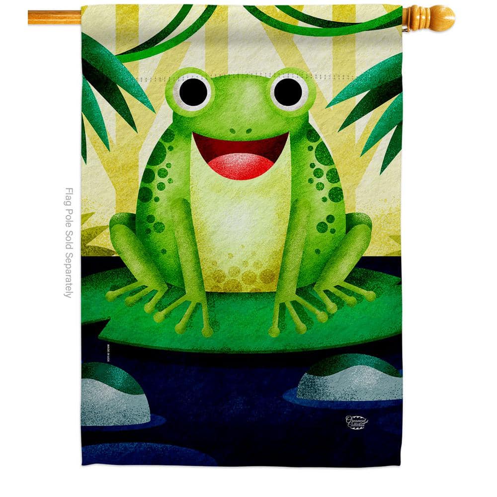 28 by 40 inches New Tree Frog House Flag   Sculpted size 