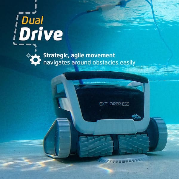 Dolphin Explorer E55 Automatic Robotic Pool Vacuum Cleaner-Ideal