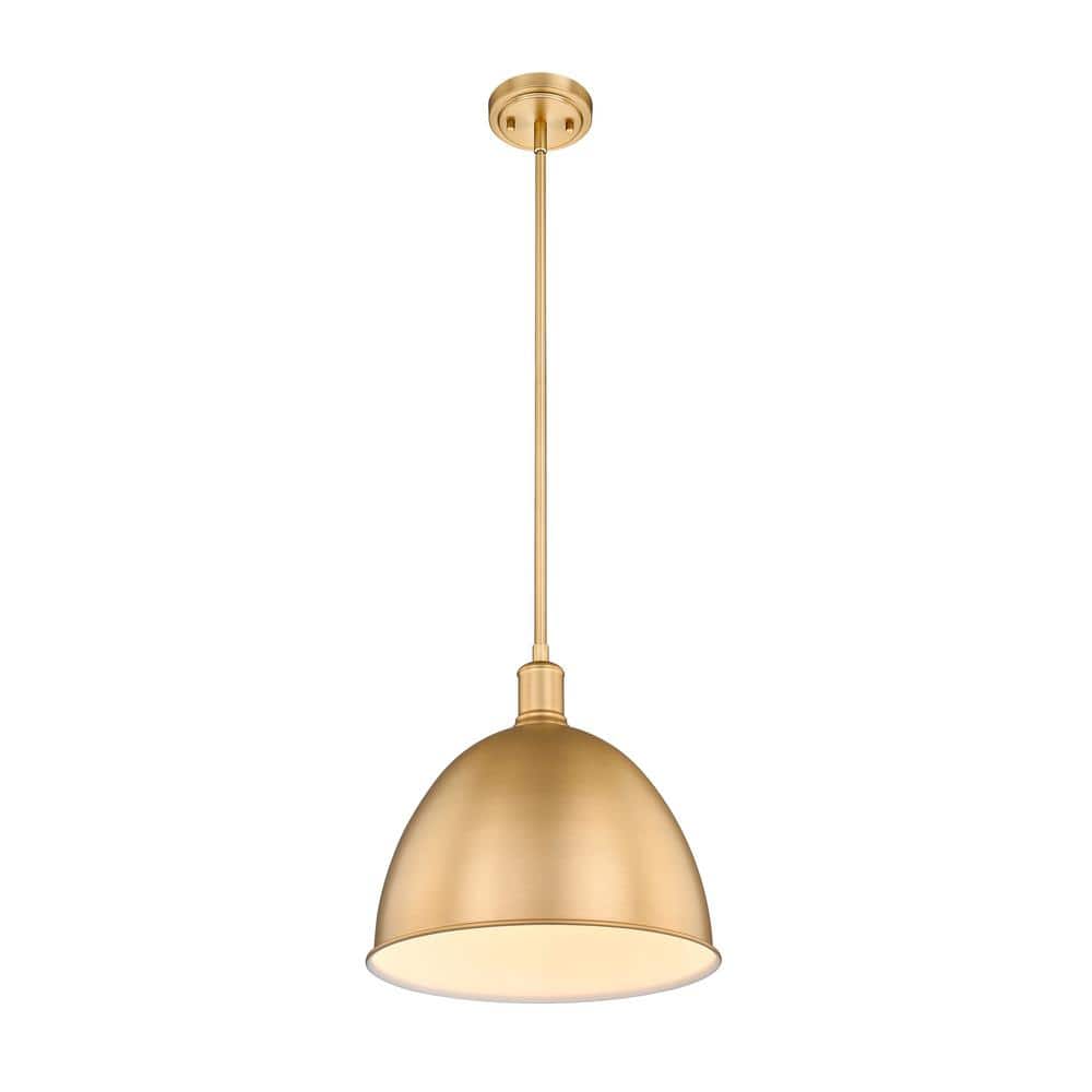 Classic Brass 12.5" Indoor/Outdoor LED Pendant Light