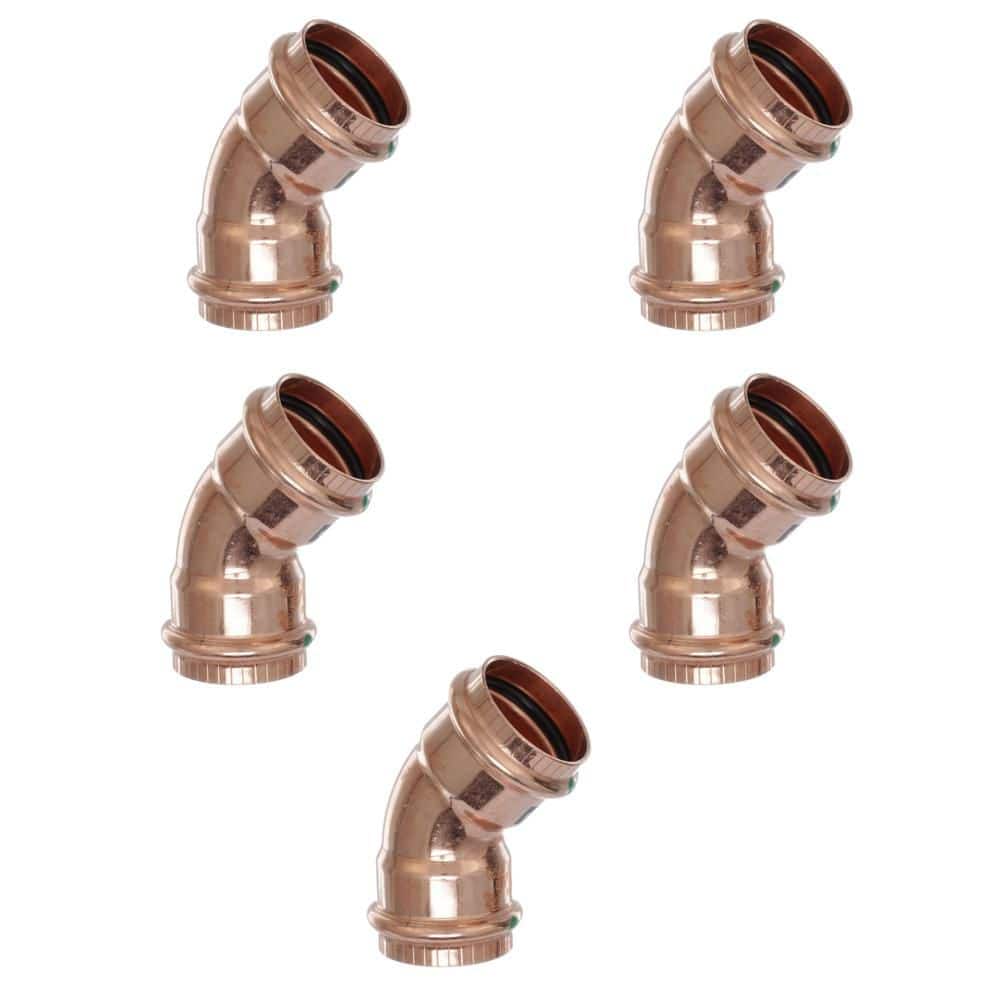 ProPress 1-1/4 in. Press Copper 45° Elbow (5-Pack) price history on PriceWatchPro