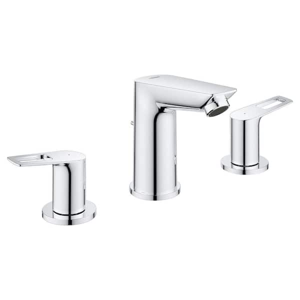 Grohe Bauloop 8 In Widespread 2 Handle Bathroom Faucet Starlight Chrome 20225001 - How To Install Grohe Bathroom Faucet