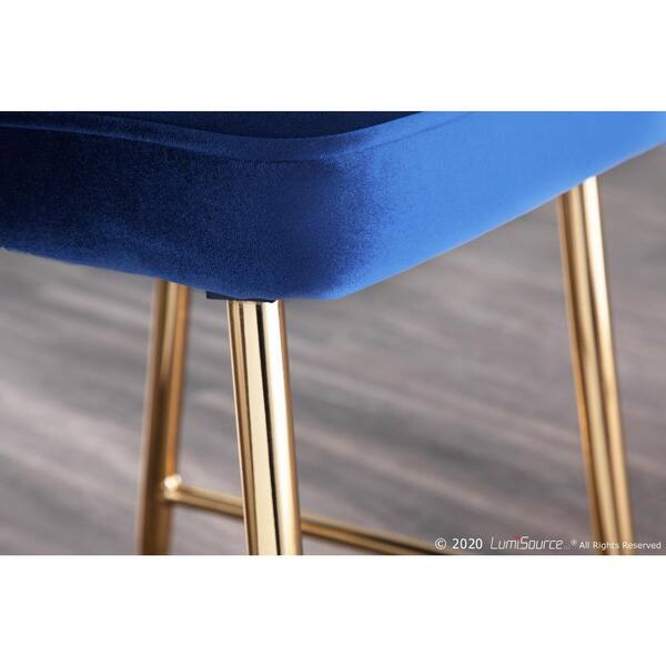 navy gold bar stools