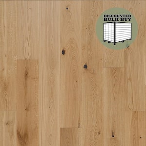 Marigold White Oak 9/16 in. T x 8.66 in. W Tongue and Groove Smooth Engineered Hardwood Flooring (1250 sqft/pallet)