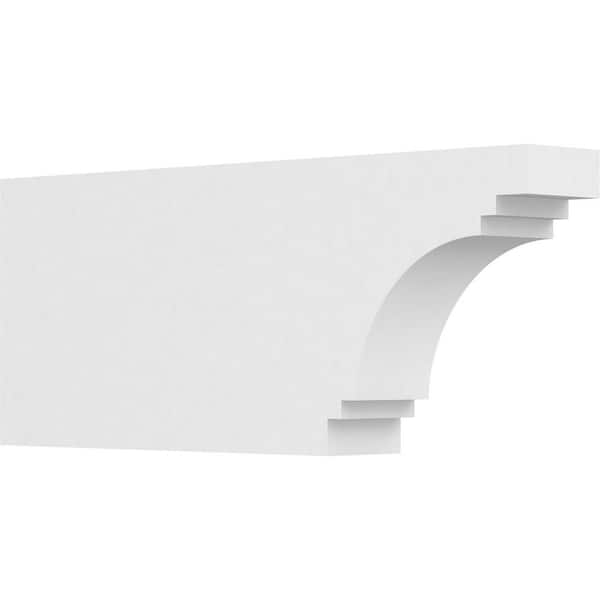 Ekena Millwork 3 in. x 8 in. x 20 in. Pescadero PVC Rafter Tail Brace