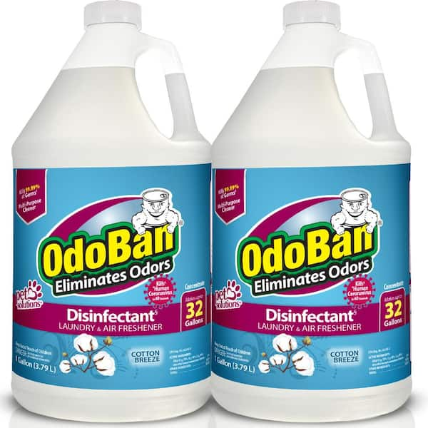 OdoBan 1 Gal. Cotton Breeze Disinfectant and Odor Eliminator, Mold ...