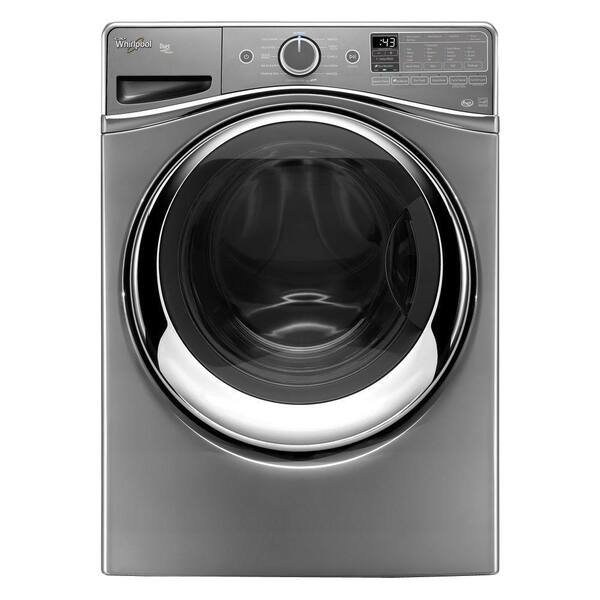 Whirlpool Duet 4.5 cu. ft. High-Efficiency Front Load Washer with Steam in Chrome Shadow, ENERGY STAR