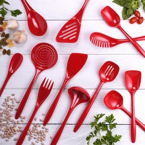 Kaluns Nylon Red Stainless Steel Utensils (Set of 24) K-US24R-HD - The Home  Depot