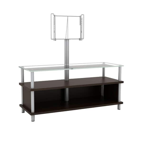 Atlantic Myst 2 in 1 TV Espresso Stand with Frosted Glass Top