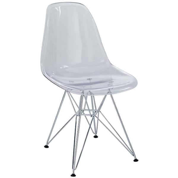 MODWAY Paris Clear Dining Side Chair
