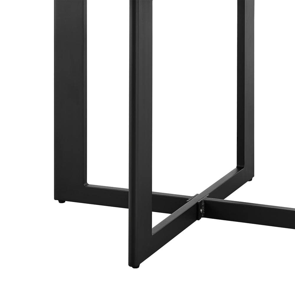 Grand Black Round Aluminum Outdoor Dining Table