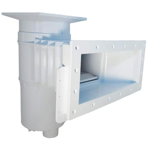HAYWARD Auto-Skim Wide Track Series 1.5 in. FIP Vinyl In Ground Skimmer 9.25 Throat Length Square Cover