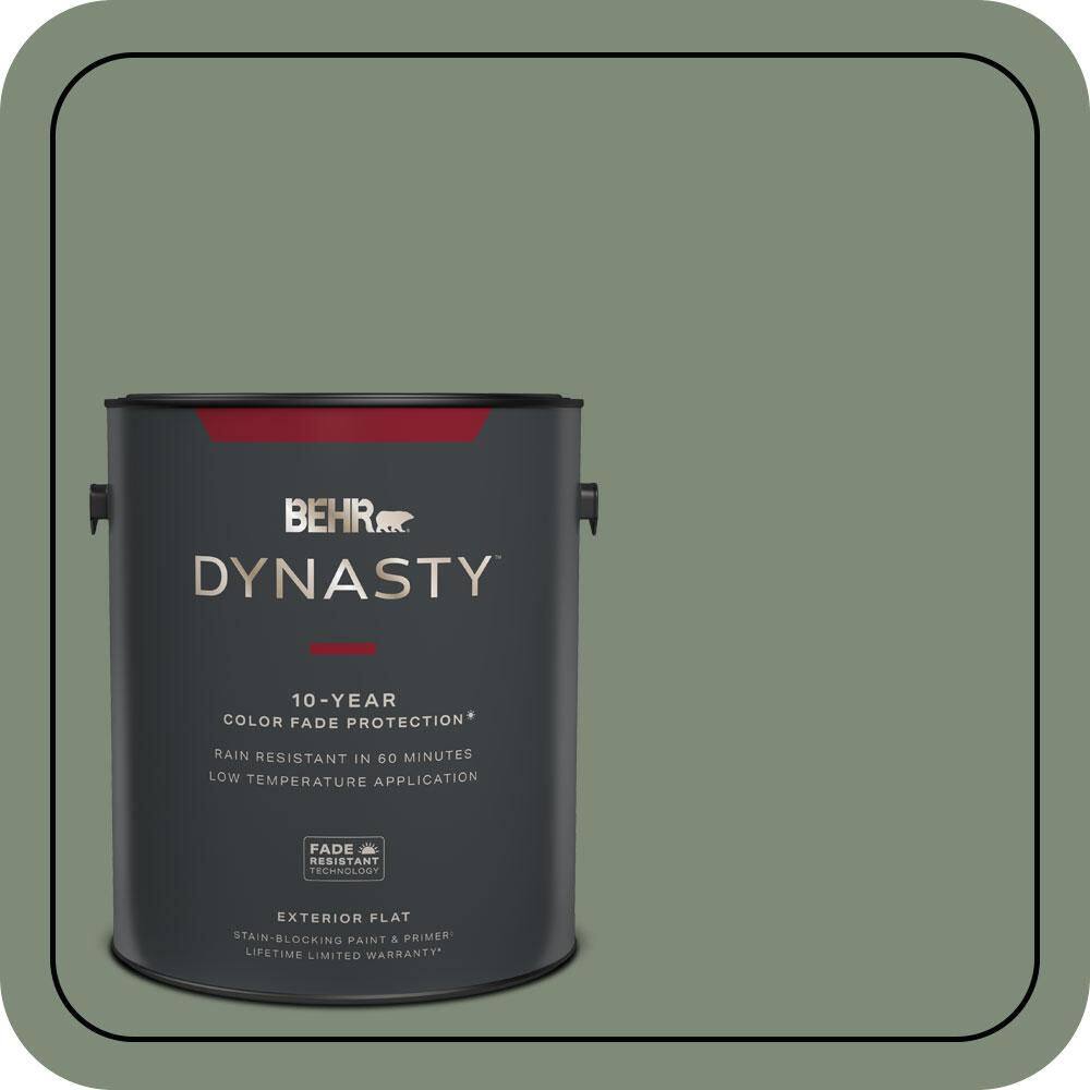 1 gal. #N400-5 Thai Basil Flat Exterior Stain-Blocking Paint & Primer price history on PriceWatchPro
