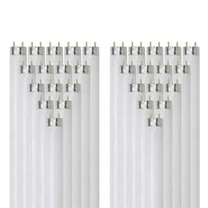 32-Watt 4 ft. Linear T8 Fluorescent Tube Light Bulb, Warm White 3000K (30-Pack)