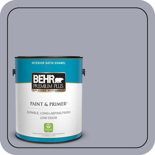 BEHR PREMIUM PLUS 1 gal. #T12-3 Canyon Sunset Satin Enamel Low Odor Interior Paint & Primer