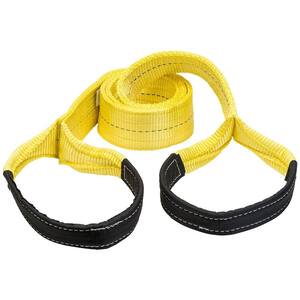 Heavy Duty 2" X 10' Endless Web Lifting Sling - 2-Ply, 25,600 Lb Capacity, Tow Strap