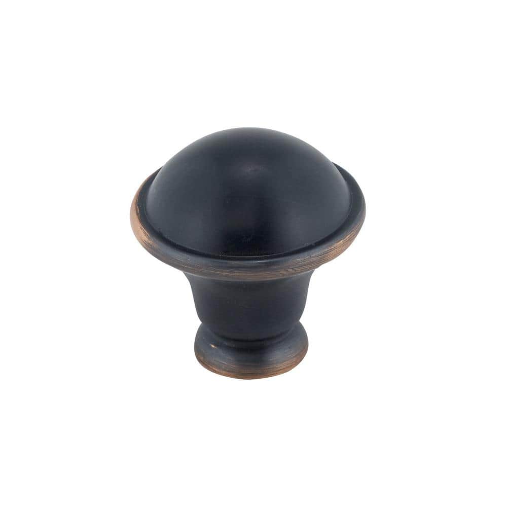 Nantes Collection 1-1/4 in. (32 mm) Vintage Brushed Oil-Rubbed Bronze Round Cabinet Knob price history on PriceWatchPro