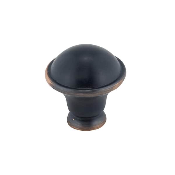 Richelieu Hardware Nantes Collection 1-1/4 in. (32 mm) Brushed Oil-Rubbed Bronze Traditional Cabinet Knob