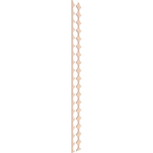 Ekena Millwork Pandora 94 in. H x 0.25 in. W Slatwall Panels in Red Oak 17-Pack