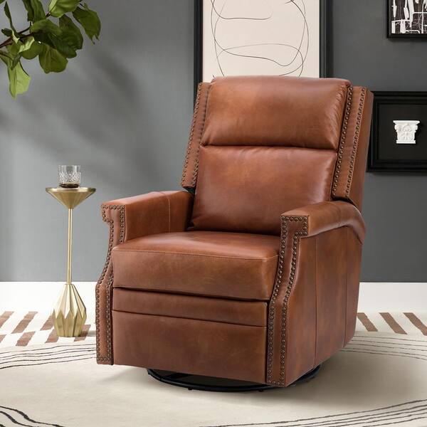 Saddle leather swivel chair discount